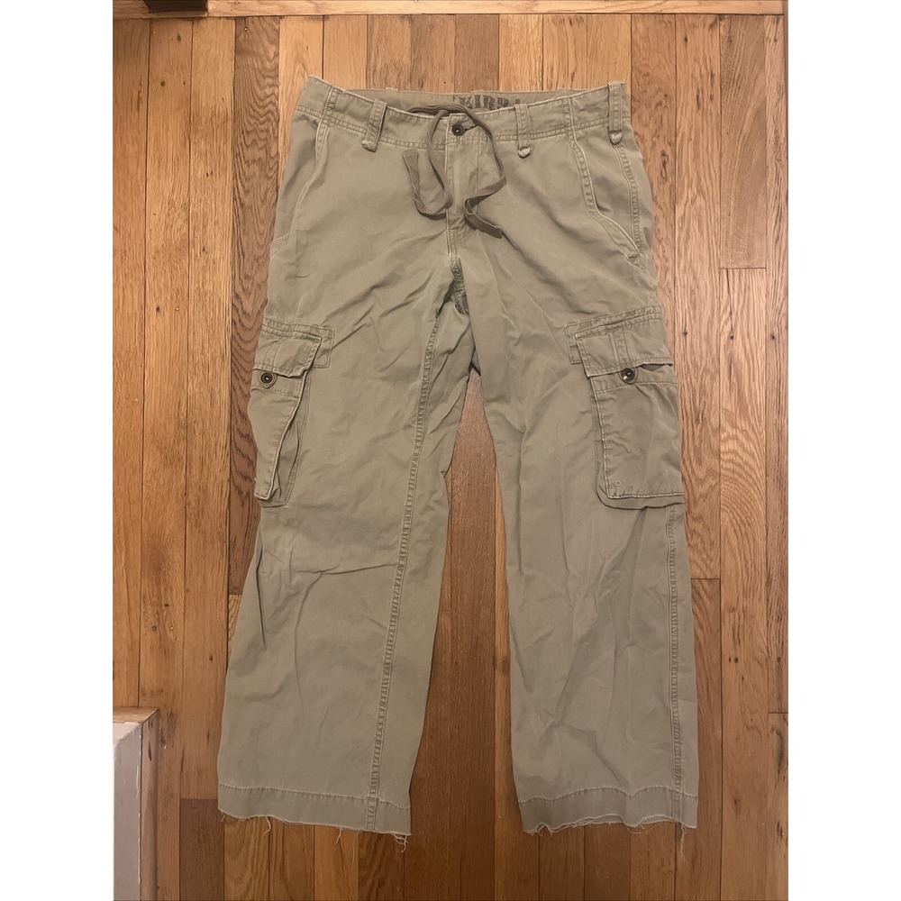 Vintage Kirra Cargo Beige Pants Mens 31" Waist Relaxed Straight - Read!